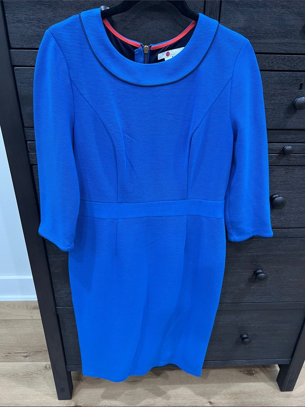Boden Blue Women's Sheath Dress - Classic Collar